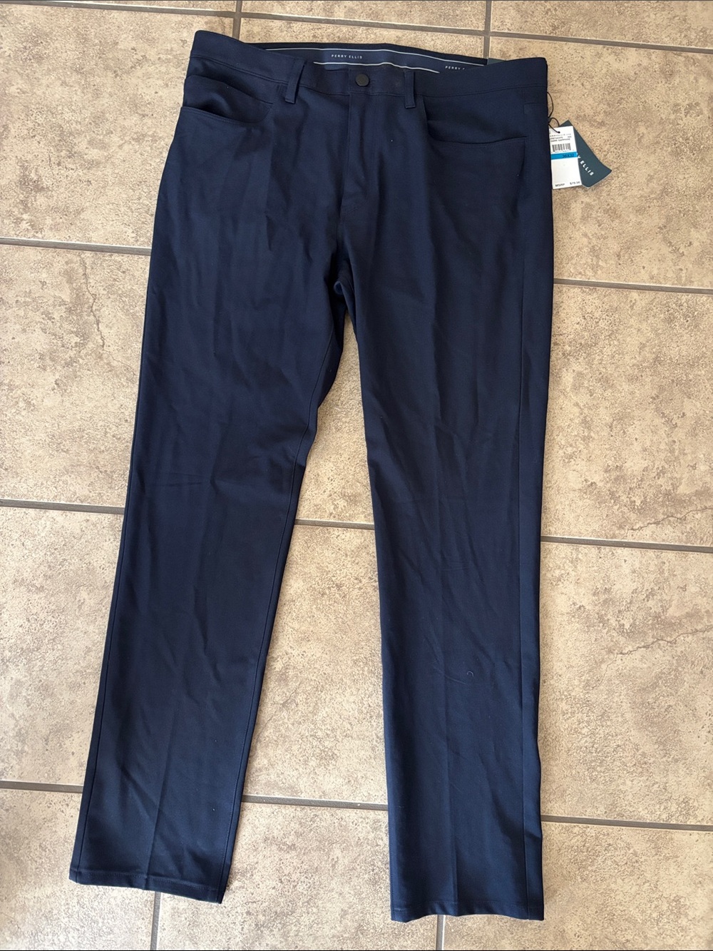 NWT Perry Ellis Men’s Dress Pants in Dark Saphire